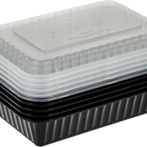 Black Base Microwavable Containers