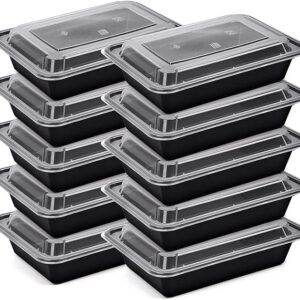 black base rectangular containers